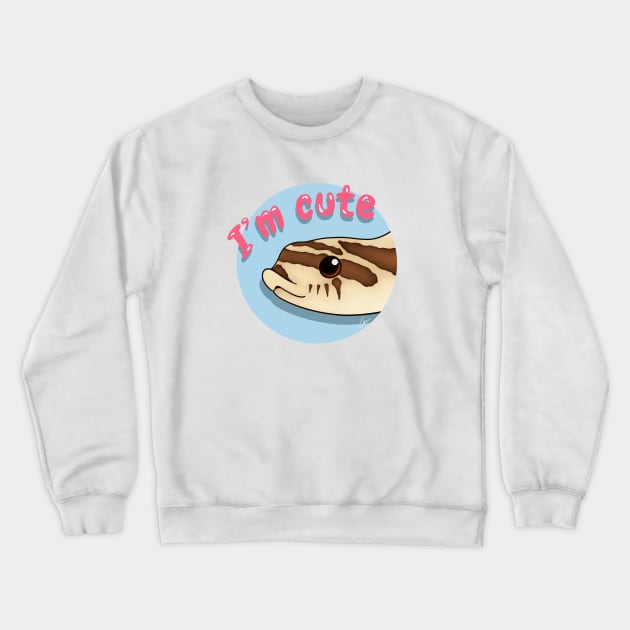 Cute Normal / Wildtype Western Hognose Snake Crewneck Sweatshirt by anacecilia